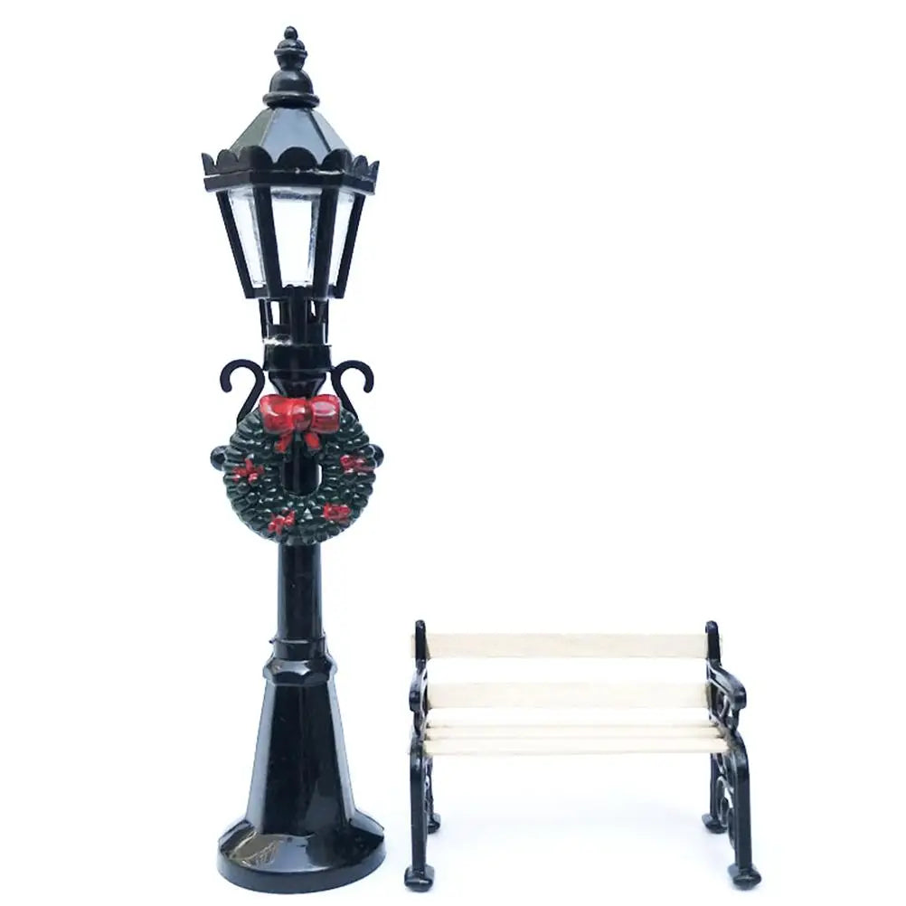 Miniature Lamp Post with Lamp