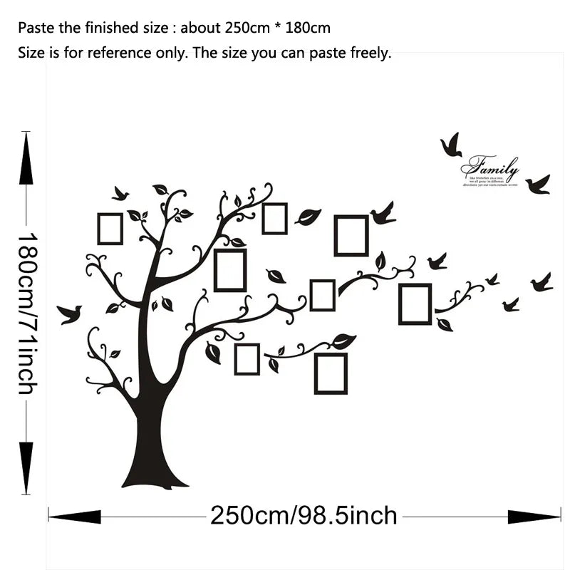 Large Photo Tree Wall Decals