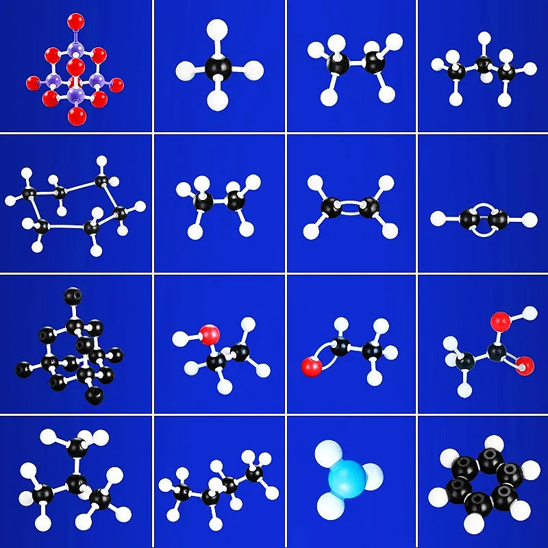 Molecular Model Kit: 156 Atoms Structure Set for Chemistry Education