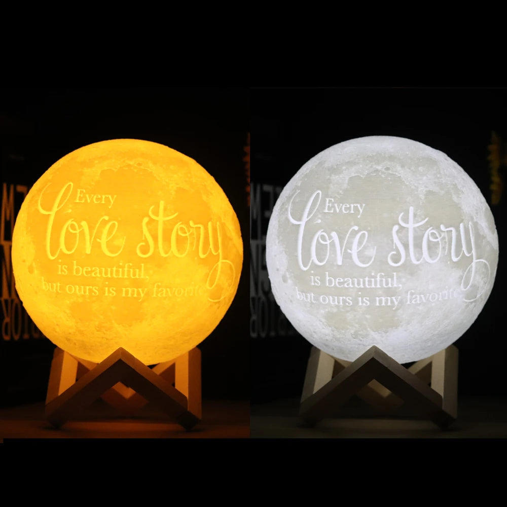 Personalized Moon Lamp Night Light