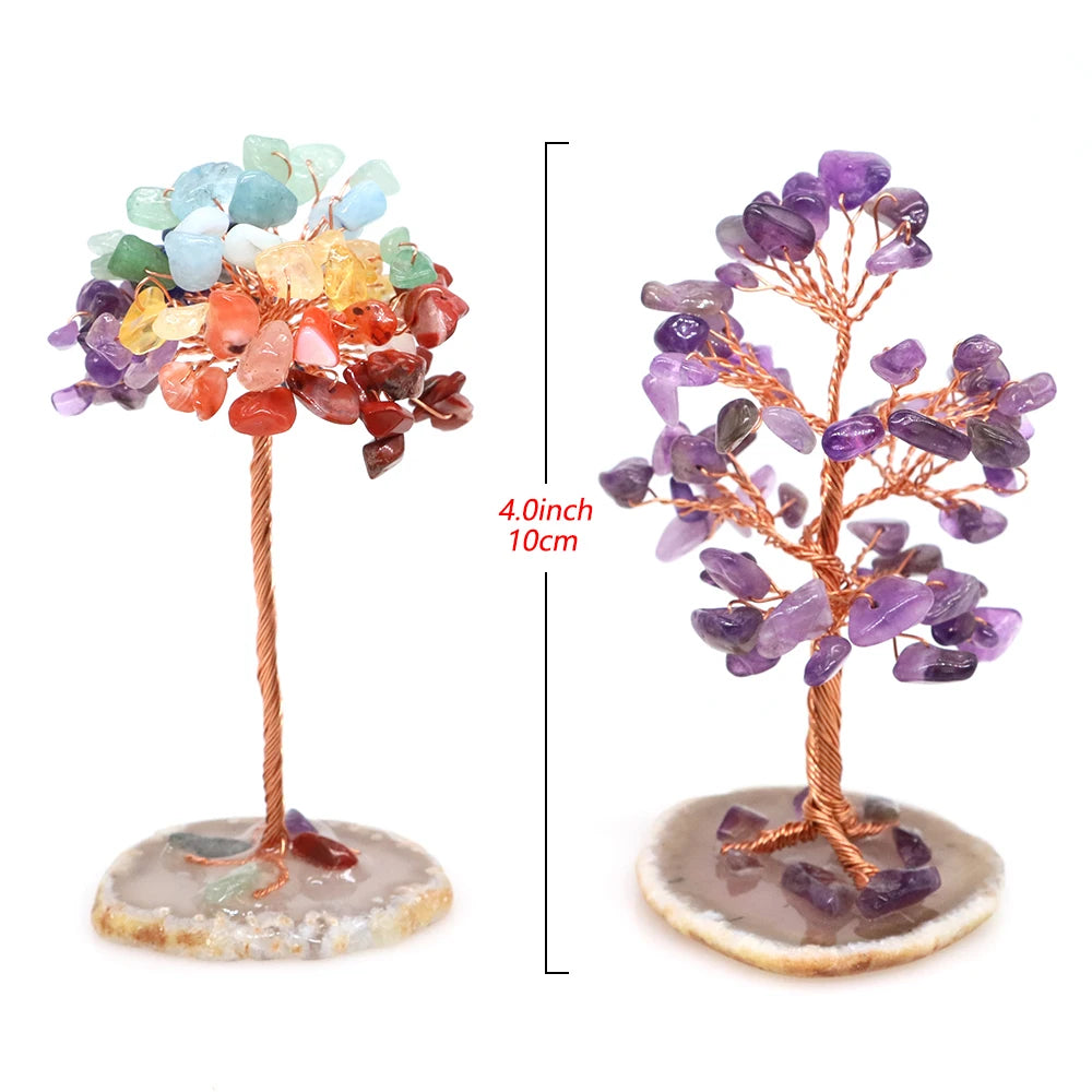 Crystal Money Tree: Quartz and Agate Home Decor