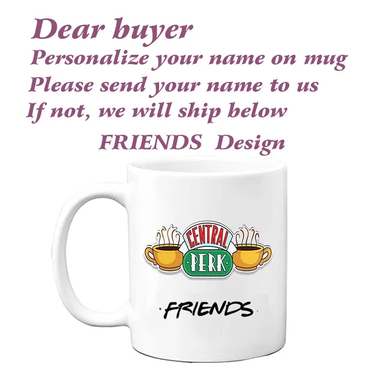 Central Perk Personalized Name Mug: Friends TV Show Theme