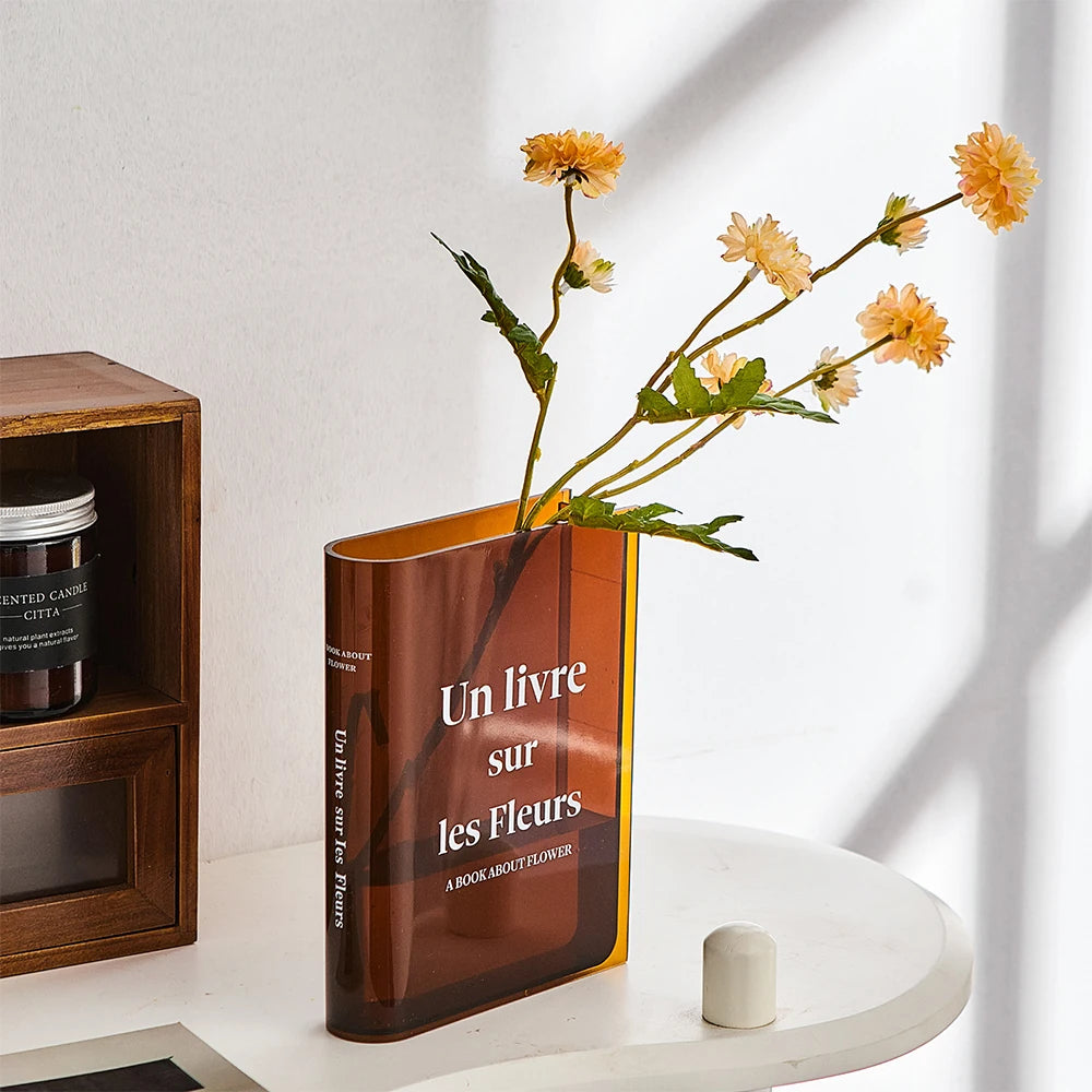 Blossom & Books: Acrylic Vase