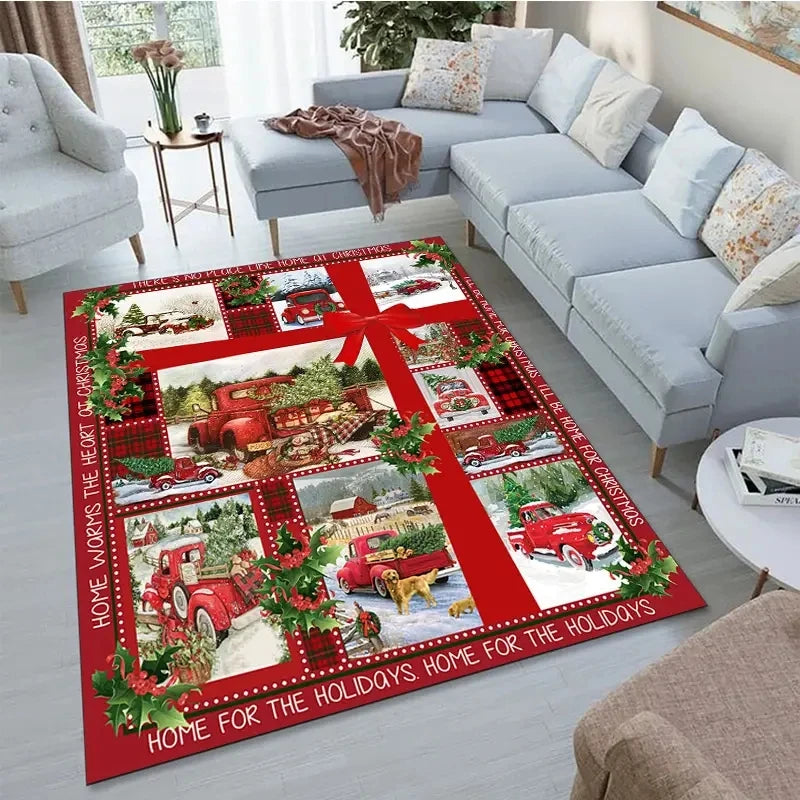 Christmas Carpet for Living Room