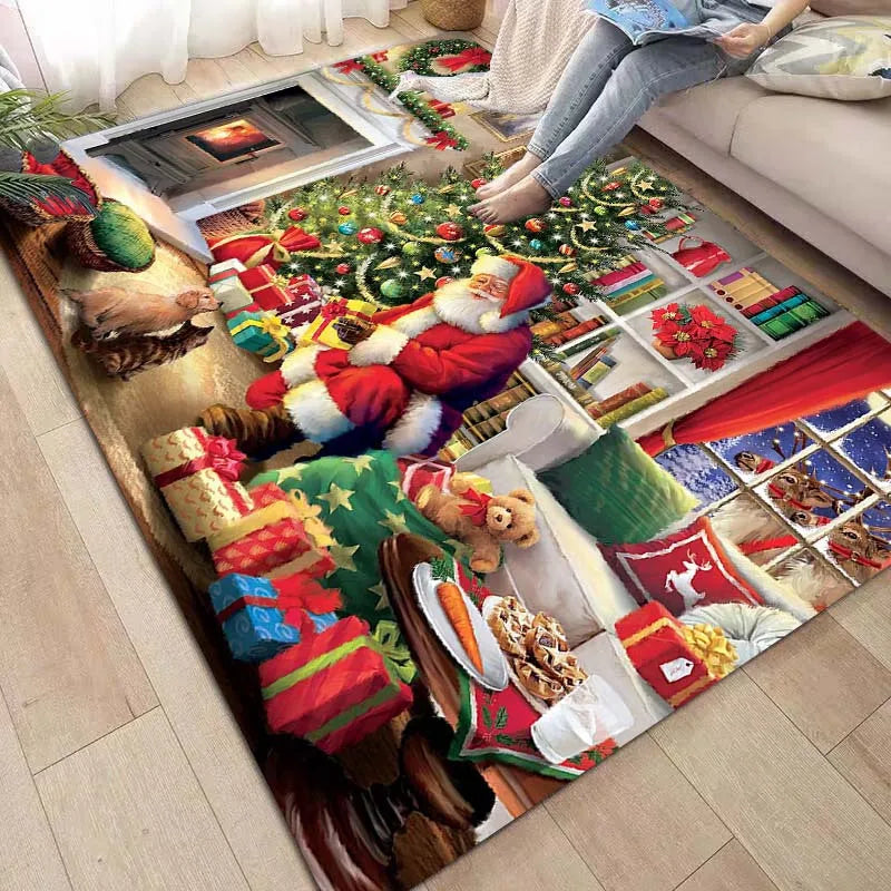 Christmas Carpet for Living Room