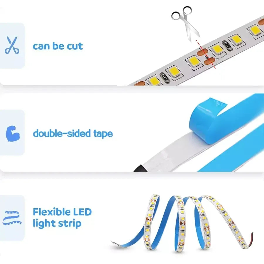 USB LED Strip with Motion Sensor: Versatile Light Tape Decoration