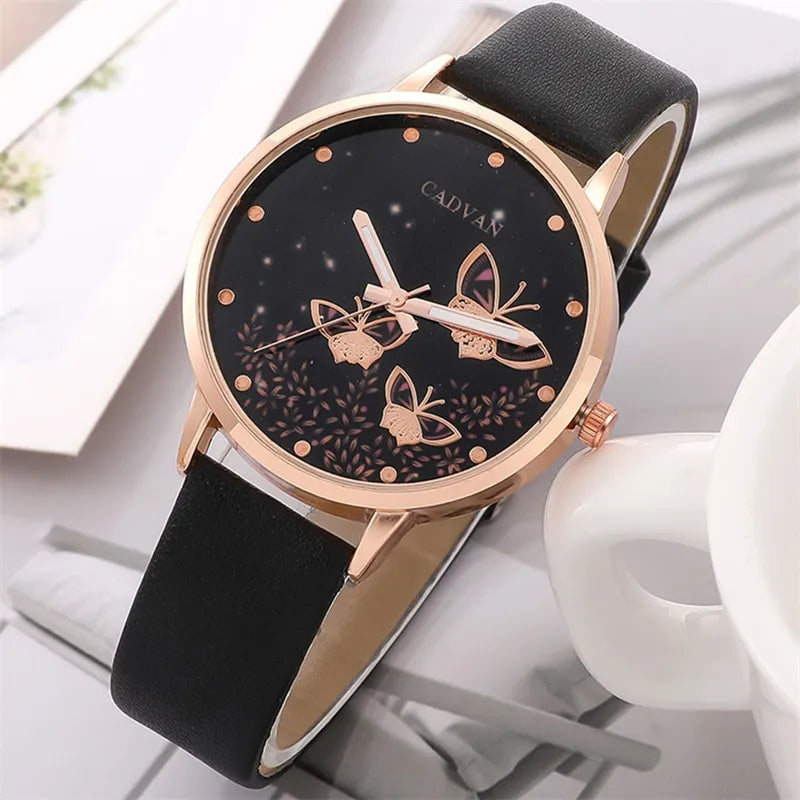 Butterfly Beauty 6PCS Women's Watches Set