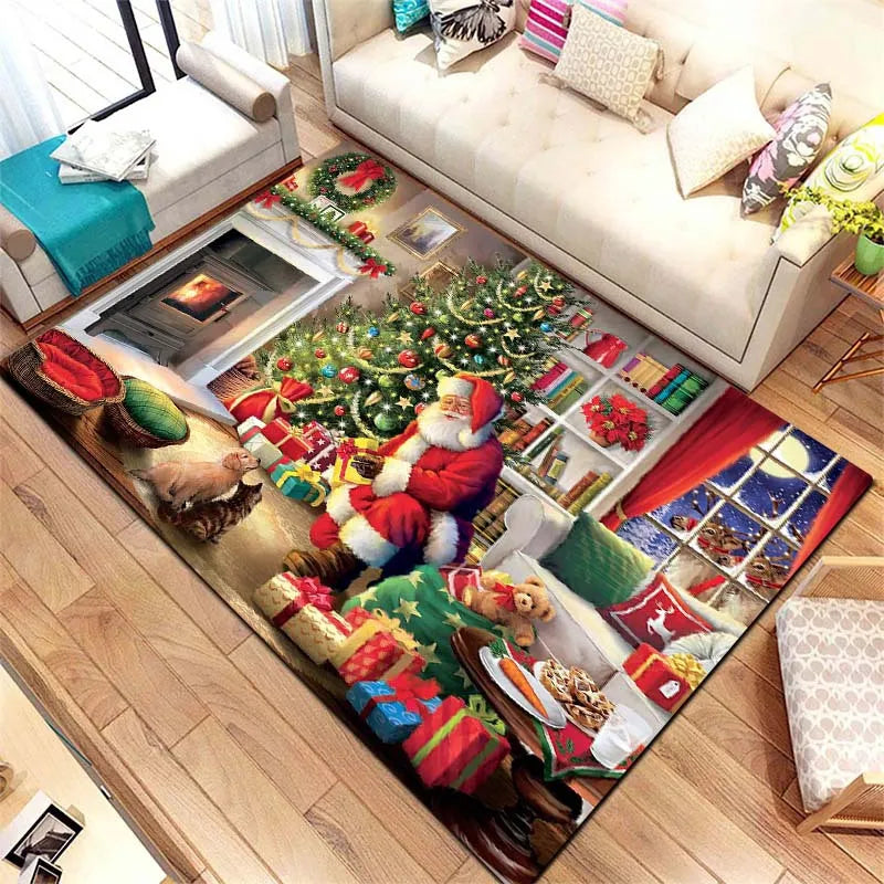 Christmas Carpet for Living Room