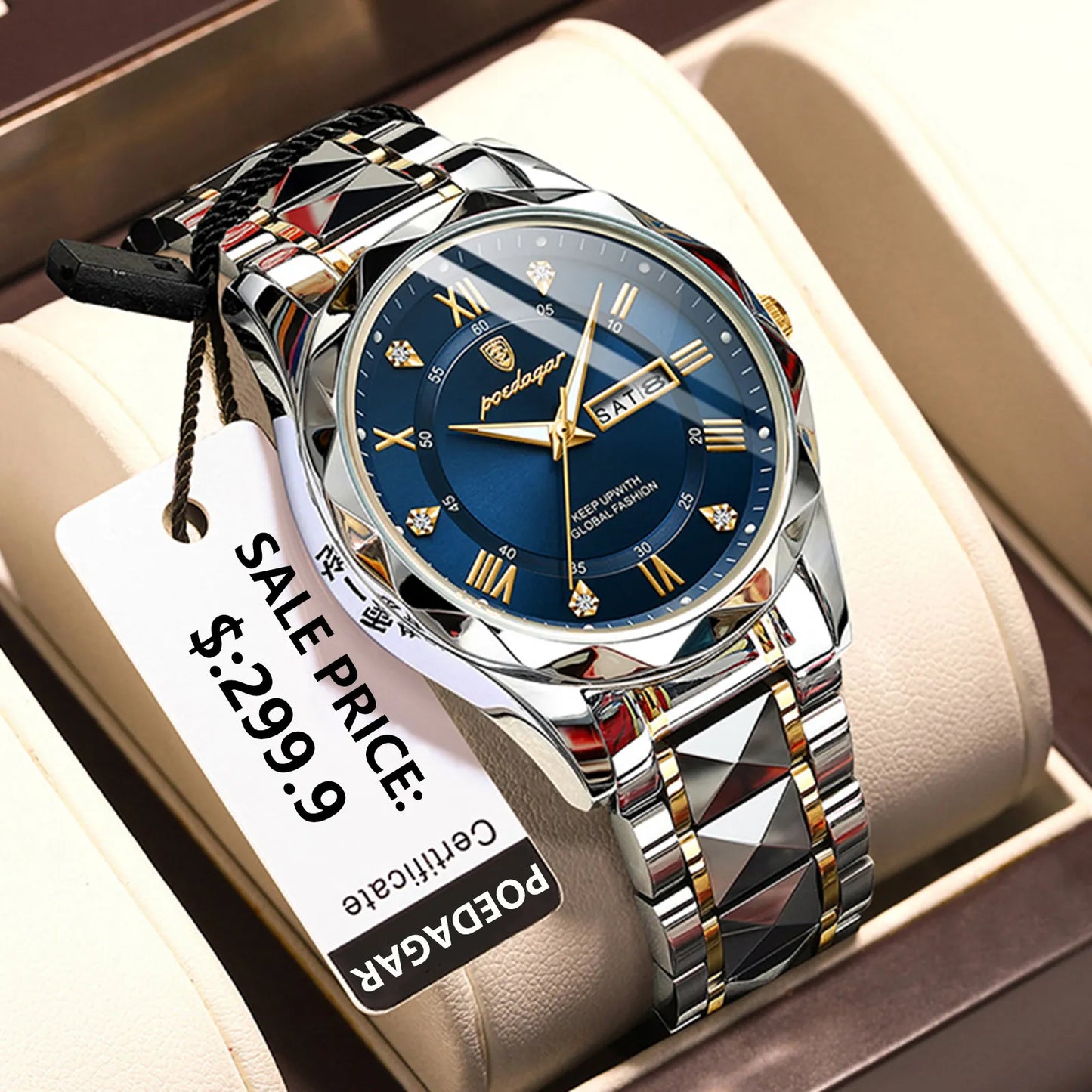 POEDAGAR Luxury Men's Wristwatch