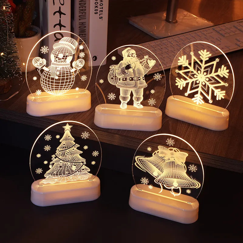 Christmas 3D Elk LED Lights