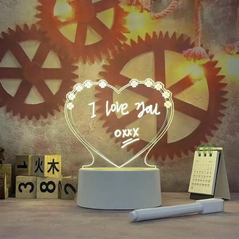 Creative LED Night Light Message Board for Loved Ones