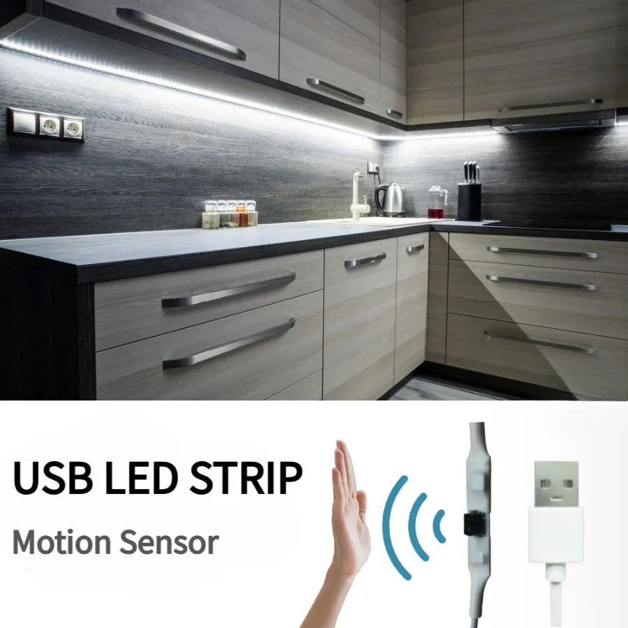 USB LED Strip with Motion Sensor: Versatile Light Tape Decoration