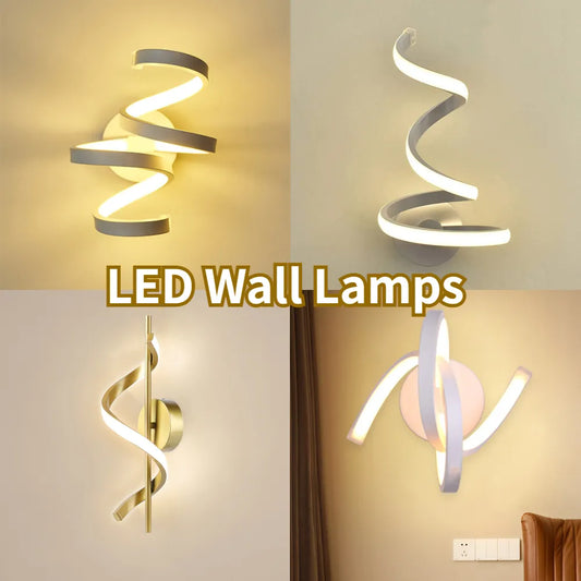 Modern Spiral LED Wall Lamp