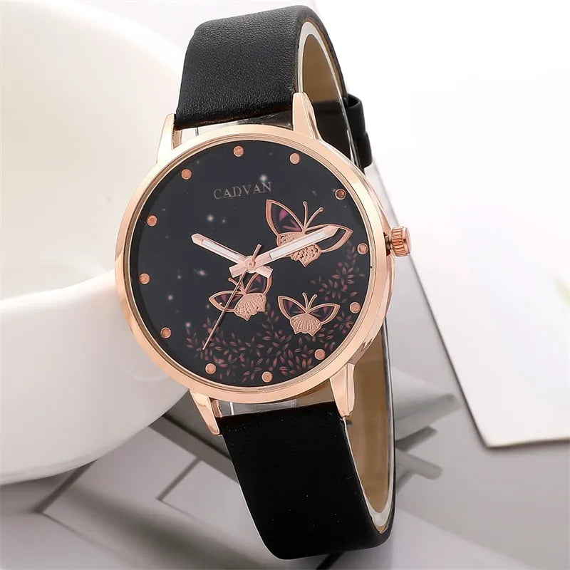 Butterfly Beauty 6PCS Women's Watches Set