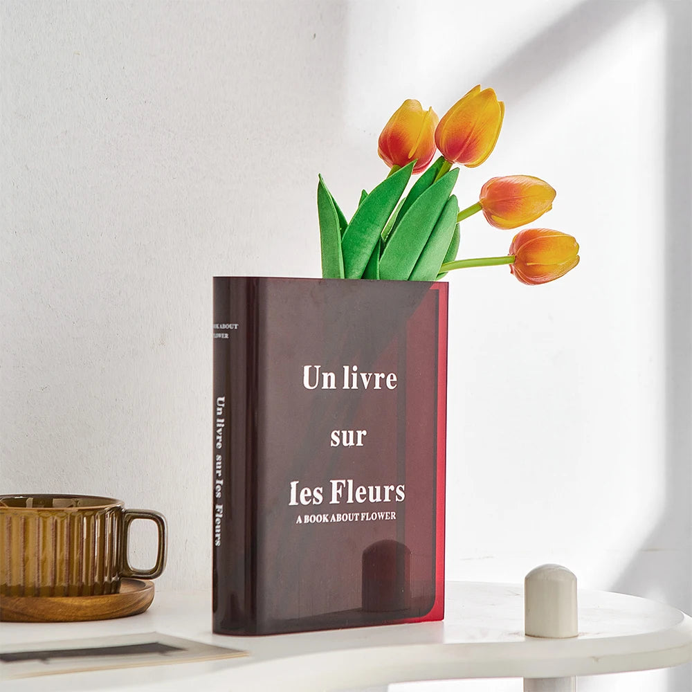 Blossom & Books: Acrylic Vase